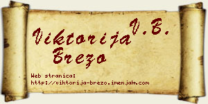 Viktorija Brezo vizit kartica